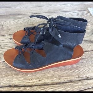Lucky Brand Shoes - Lucky Brand Black Hipsta Gladiator Lace Up Wedge Lucky Brand Shoes - Lucky Brand Black Hipsta Gladiator Lace Up Wedge